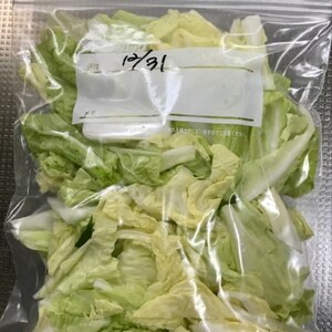 白菜の冷凍保存のやり方☆